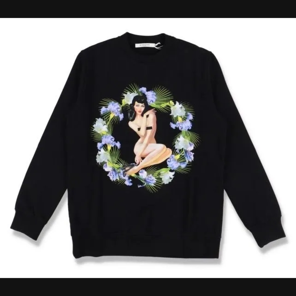 GIVENCHY print Sweatshirt cotton black